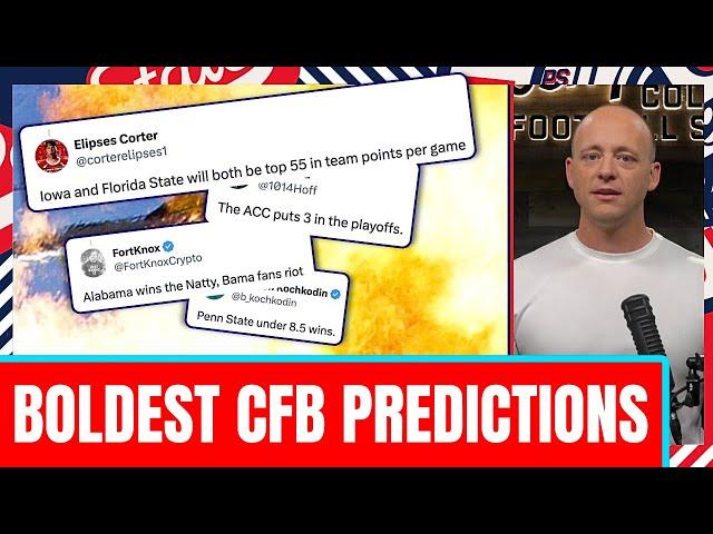 Boldest CFB Predictions Of 2025 - Josh Pate Cut