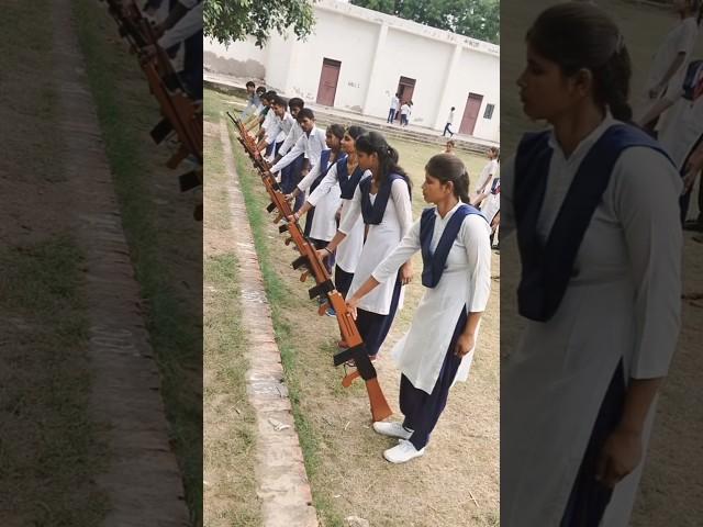 Ncc Training || Besic Rifle Drill by Ncc Cadets || #ncc #drill #training #students #ytshorts #shorts