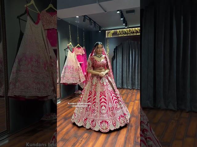 From Kundans bridal couture Chandni chowk Delhi best bridal lehenga collection ️#wedding #lehenga