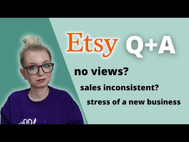 Etsy Q&A 1 | Inconsistency, No Sales, Fear of Starting | Type Nine Studio