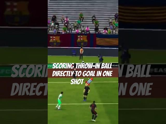 How to score a throw ball directly in one shoot. #eafc25 #fcmobile #fifamobile #efootball #crypto