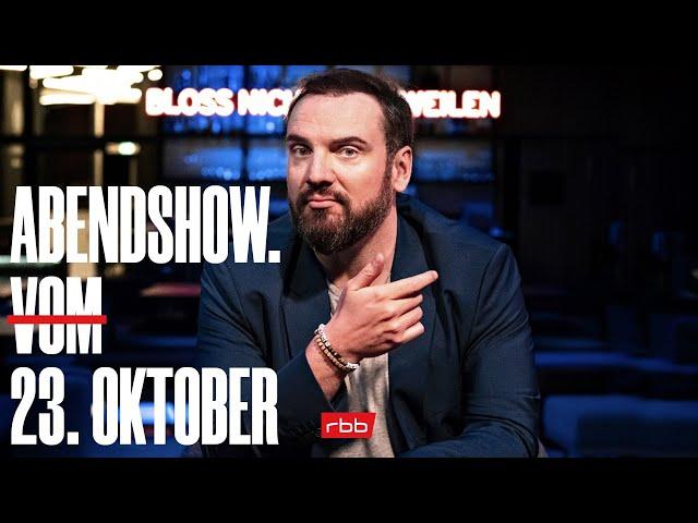 ABENDSHOW. | Live vom 23.10.2020