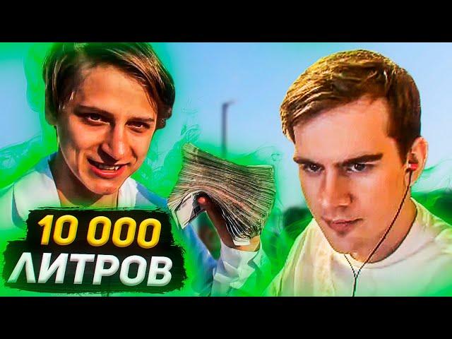 БРАТИШКИН СМОТРИТ - 10 000 ЛИТРОВ КОКА-КОЛЫ VS МЕНТОС 2 (Мамикс)