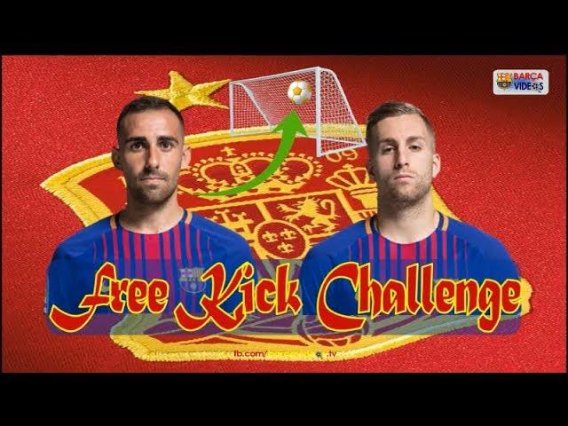 Alcacer vs Deulofeu - Free kick challenge