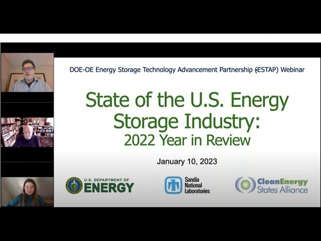 State of the U.S. Energy Storage Industry: 2022 Year in Review (1.10.2023)