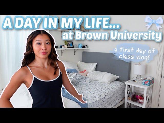 A FIRST DAY OF CLASS VLOG AS A BROWN UNIVERSITY SENIOR! (a day in my life)