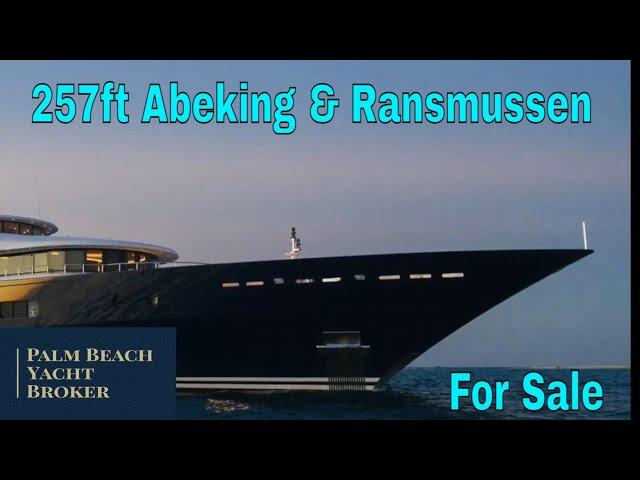 257ft Long-Range Abeking & Rasmussen Yacht is for sale.