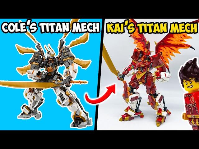 I Turned a BIG Ninjago Dragon into a Titan Mech for Kai! 