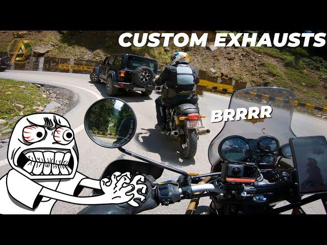 My Problem with Custom Exhausts | Bike Ride to Ladakh | 2022 | EP03 | 4K