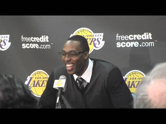 Lakers center Dwight Howard imitates Kobe Bryant's voice