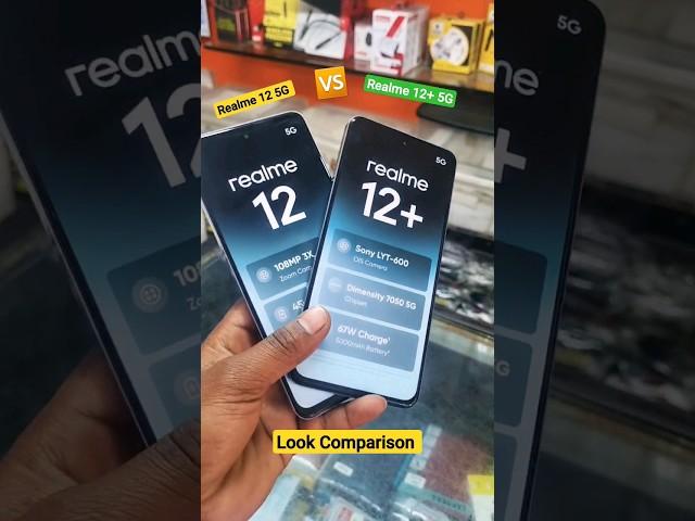 Look Comparison - Realme 12 5G vs Realme 12+ 5G (dummy phone) #realme125g #realme12+5g #gurudebinfo