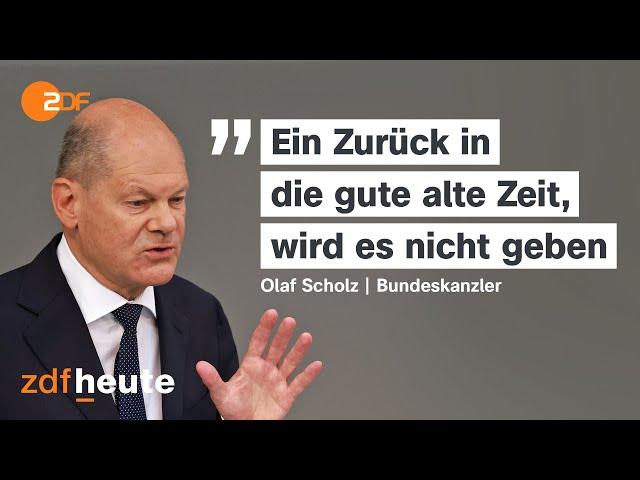 Scholz warnt vor Wettbewerb mit Populisten | Regierungserklärung