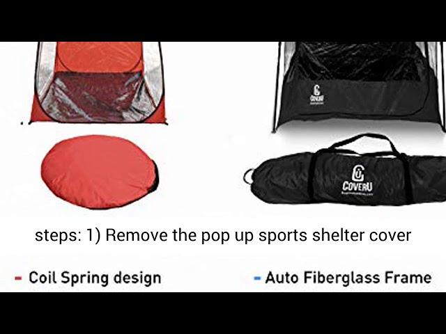 EasyGoProducts CoverU Sports Shelter Weather Tent Pod Patented