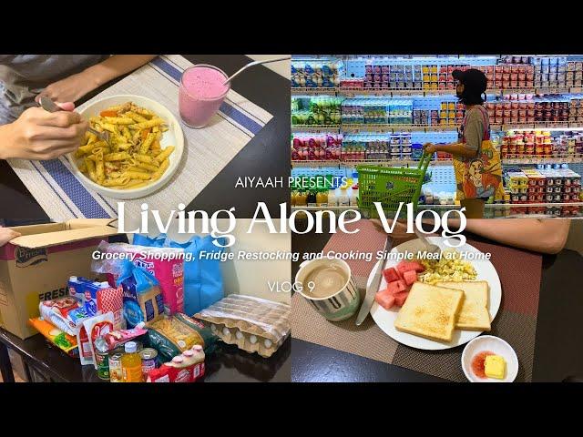 Living Alone in the Philippines: Grocery Shopping, Fridge Restocking and Super Easy Meals At Home