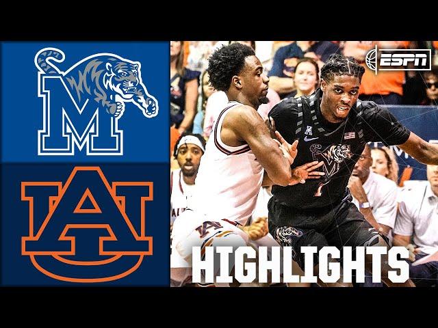 Maui Invitational Championship: Memphis Tigers vs. Auburn Tigers | Full Game Highlights | ESPN CBB