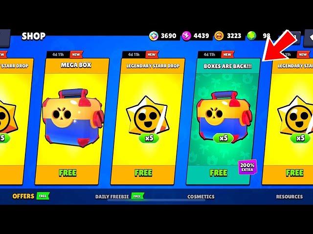 UPDATE MEGA BOX GIFTS!! NEW BRAWLER IS HERE !! LEGENDARY REWARDS!! BRAWL STARS NEW UPDATE!!