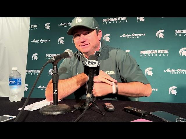 Jonathan Smith | Post-Game at Oregon | Michigan State Football