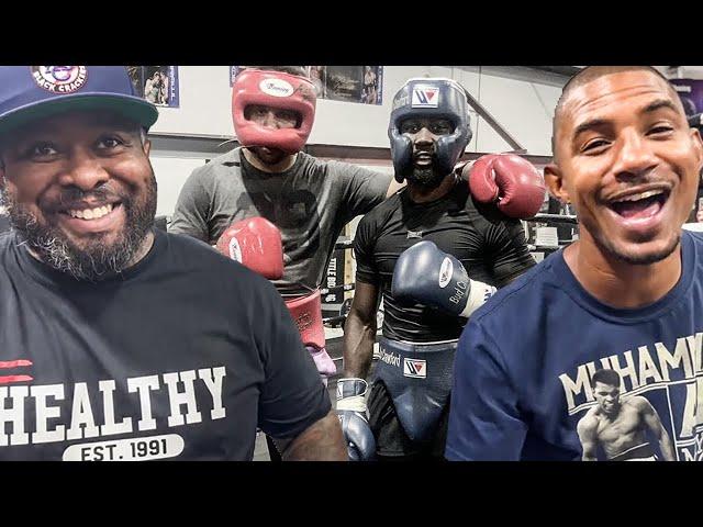 Bernie Tha Boxer & Coach Spikes DESCRIBE Terence Crawford SPARRING Andre Ward “OH MY GOD” Moment