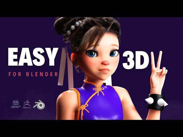 Easily create 3D Characters for Blender FAST