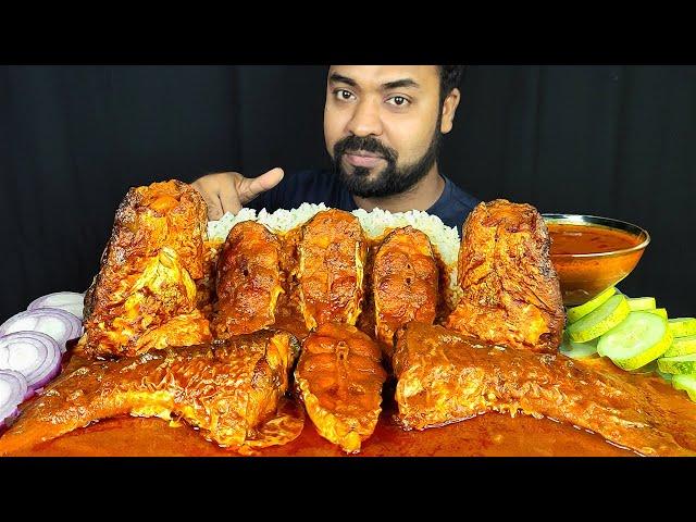 HUGE SPICY BIG FISH CURRY, GRAVY, BIG FISH HEAD CURRY, CHILI MUKBANG ASMR EATING SHOW | BIG BITES |