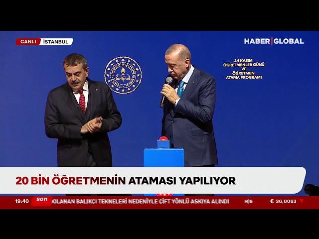 CANLI | Cumhurbaşkanı Erdoğan Öğretmenler Günü ve Atama Töreni'nde Konuşuyor