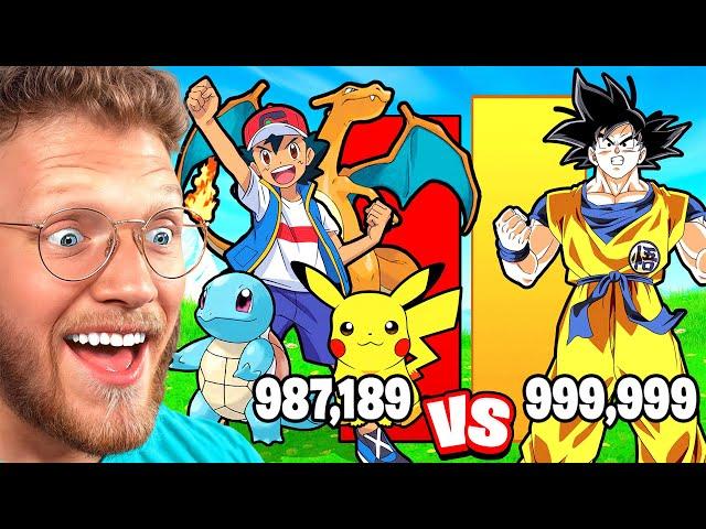 GOKU vs POKEMON POWER LEVEL COMPARISON! (epic)