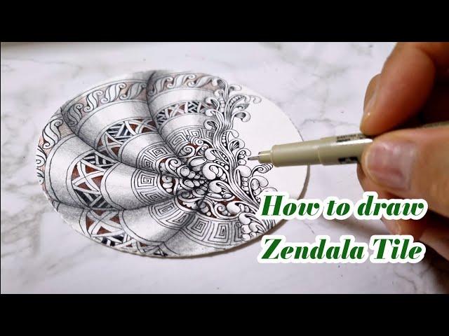 How to draw Zendala Tile