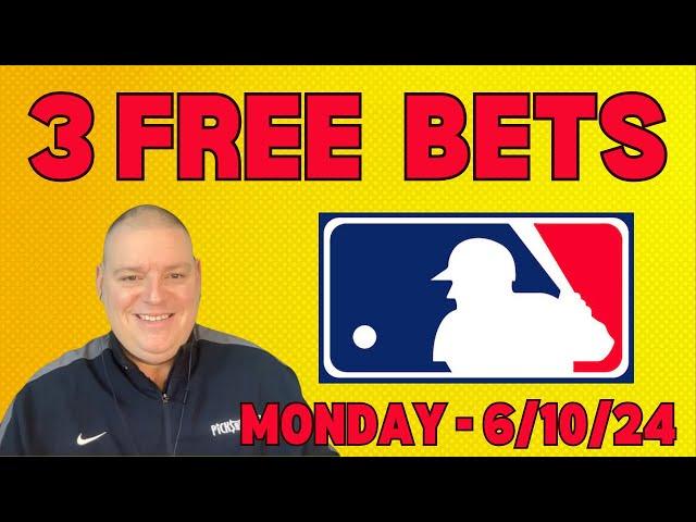 Monday 3 Free Picks & Betting Predictions - 6/10/24 l Picks & Parlays l #mlbpicks