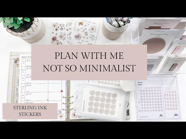 Plan with me | Functional Planning | Sterling Ink Stickers