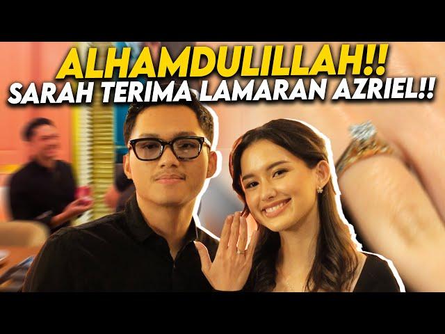 LENGKAP SEMUA KELUARGA MENJADI SAKSI!! SEMUA MENANGIS TERHARU MENDENGAR PERTANYAAN AZRIEL KE SARAH!!