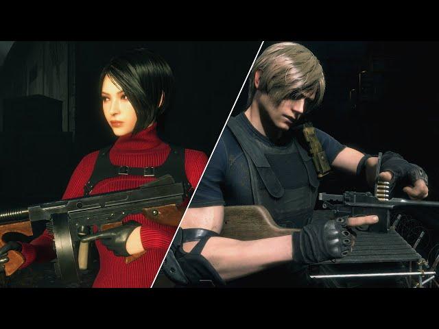 Resident Evil 4 Remake (2023) - All Weapons and Upgrades (ALL DLC) - Reloads , Animations and Sounds