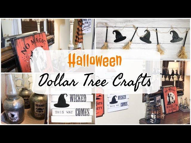 DOLLAR TREE HALLOWEEN DIY | 3 HALLOWEEN CRAFTS