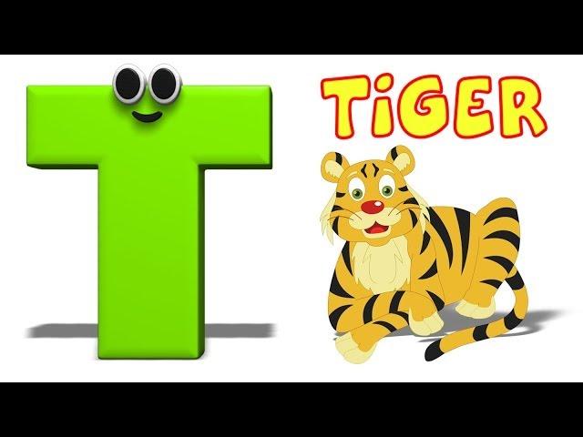 Phonics Letter- T | Alphabet Songs For Children | Learning Videos For Toddlers by Kids Tv