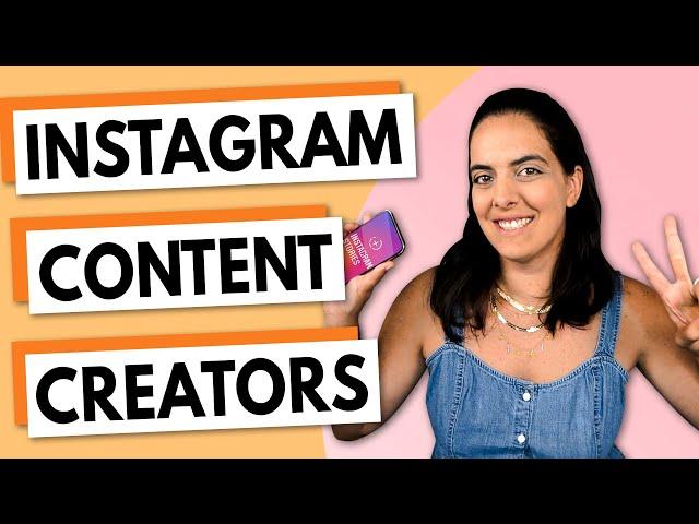 Instagram Content Creators TIPS TO DO NOW