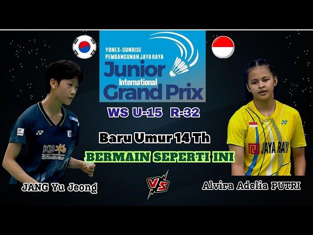 Alvira Adelia PUTRI (INA) vs JANG Yu Jeong (KOR) | WS U-15 R-32 Junior International Grand Prix 2024