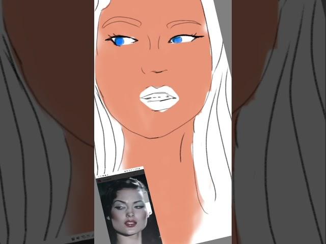 drawing shalom harlow in my way