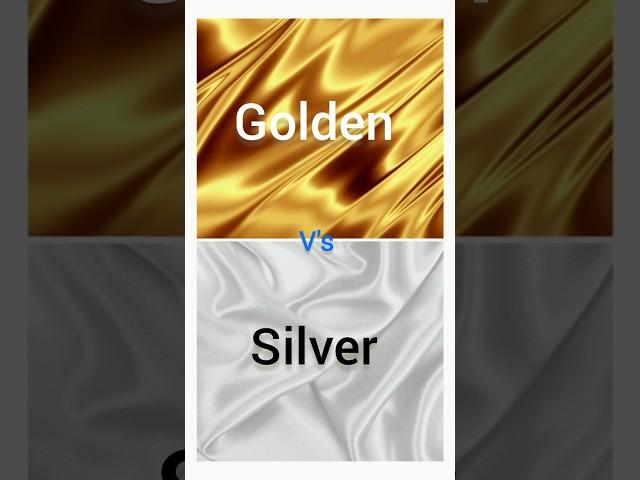 Golden V's silver #bollywood #music #song #1million #trending #choose #silver #golden #viral #shorts