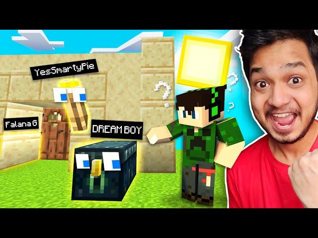 Funniest Minecraft Prop-Hunt On NEW MAP ft.@YesSmartyPie @DREAMBOYYT (Himlands Hide & Seek)