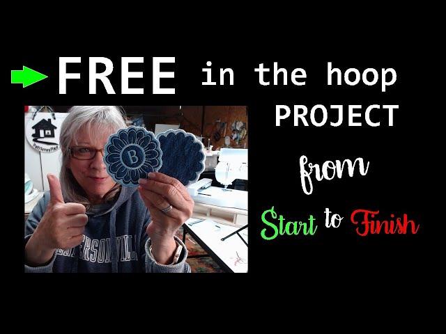 In the HOOP Embroidery for Beginners - Tattered Stitch Embroidery FREE Files