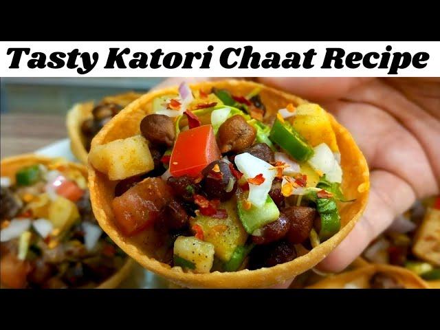 Katori Chaat Recipe by Cooking Cook | Best Aloo Chana Chat Recipe | Kala Chana Recipe| Crispy Snacks