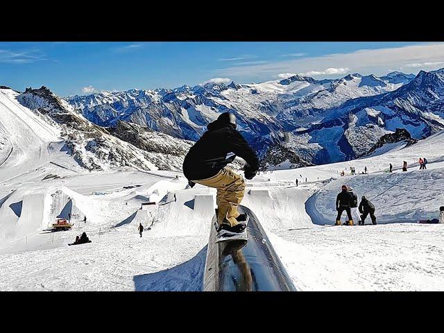 Park Snowboarding with EPIC Views in Austria