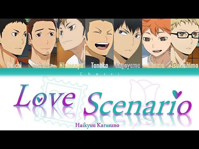 How would Haikyuu Karasuno sing 'LOVE SCENARIO' (iKON) (Colour coded lyrics)