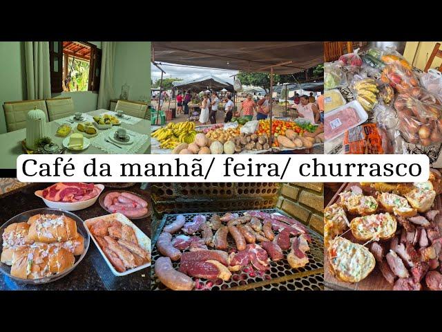 Weekly market in the village/ breakfast/ Sunday barbecue