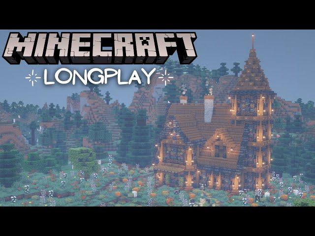 Minecraft Relaxing Rainy Longplay - Cozy House, Peaceful Adventure (No Commentary) 1.19