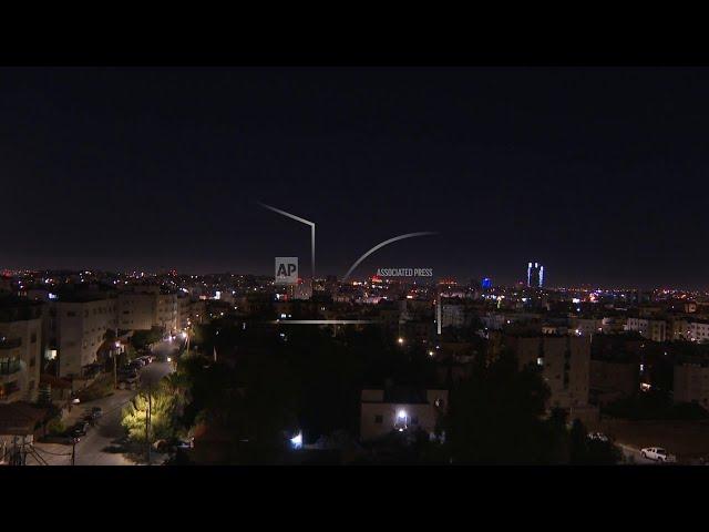 Jordan's air defences in action over Amman as Iran launches more missiles at Israel