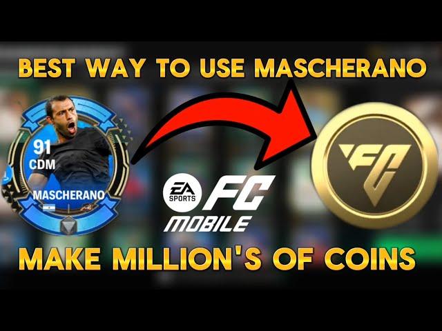 THIS IS HOW I MADE 300 MILLION COIN'S IN 2 MINS IN FC MOBILE |HOW TO USE MASCHERANO'S IN FC MOBILE