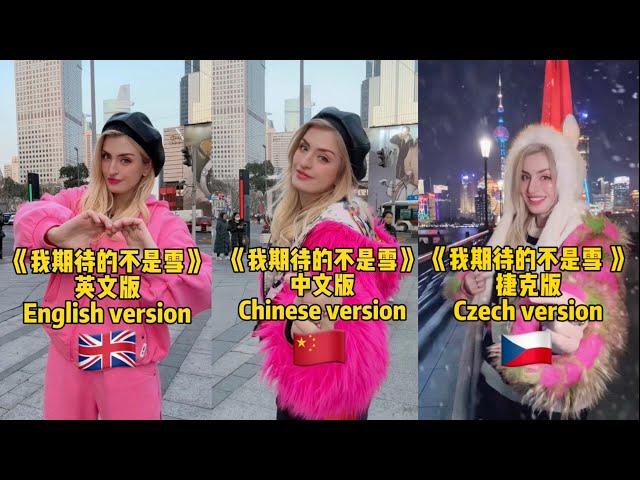 《我期待的不是雪 》三个语言的版本Which one do you like the most? English/Chinese/Czech 