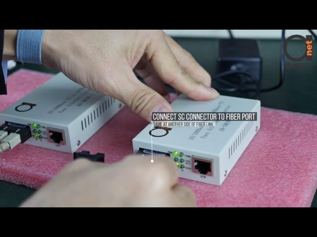 Multimode Fast Ethernet Fiber Optic Media Converter Installation Steps