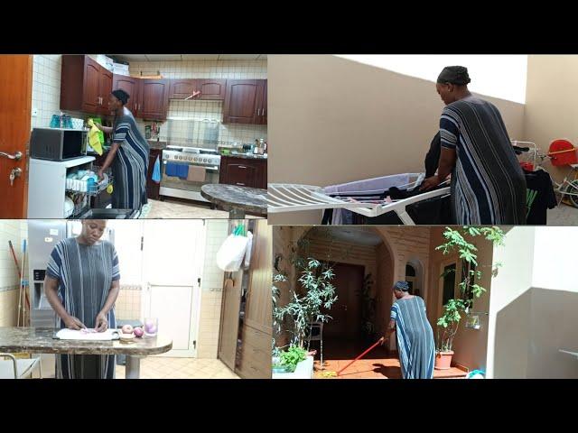 My morning routine as a maid in Dubai#kadama #maid in UAE