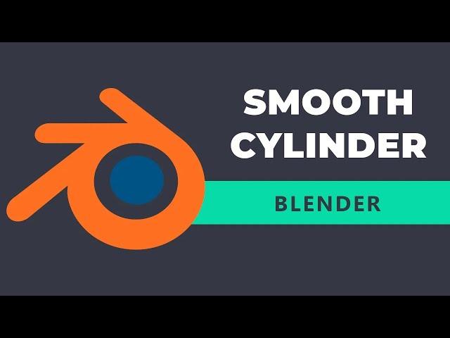 How to make a smooth cylinder in Blender | Blender 4.1 Tutorial